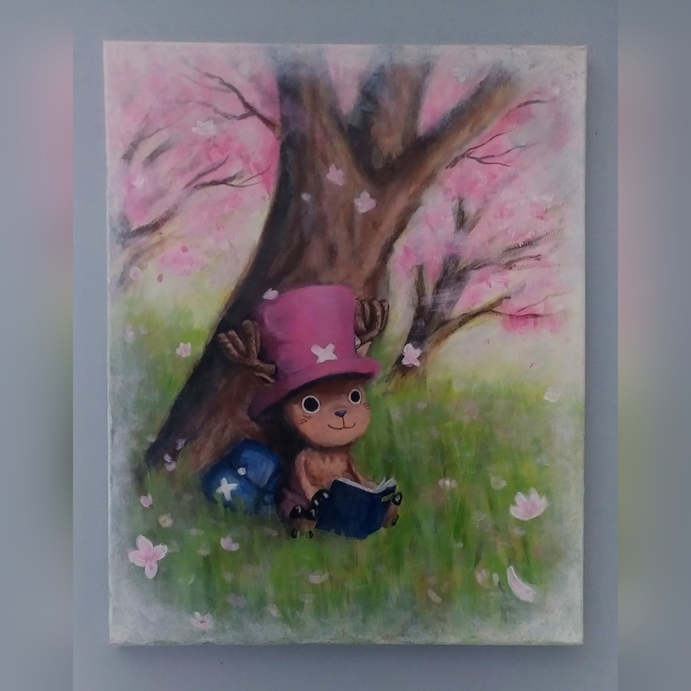 Chopper One Piece Anime Hand Painted Portrait
